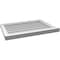 Ekena Millwork Vertical Surface Mount PVC Gable Vent w/ 2"W x 2"H , Brickmould Sill Frame, 28"W x 20"H GVPVE28X2003SN - alternate 2